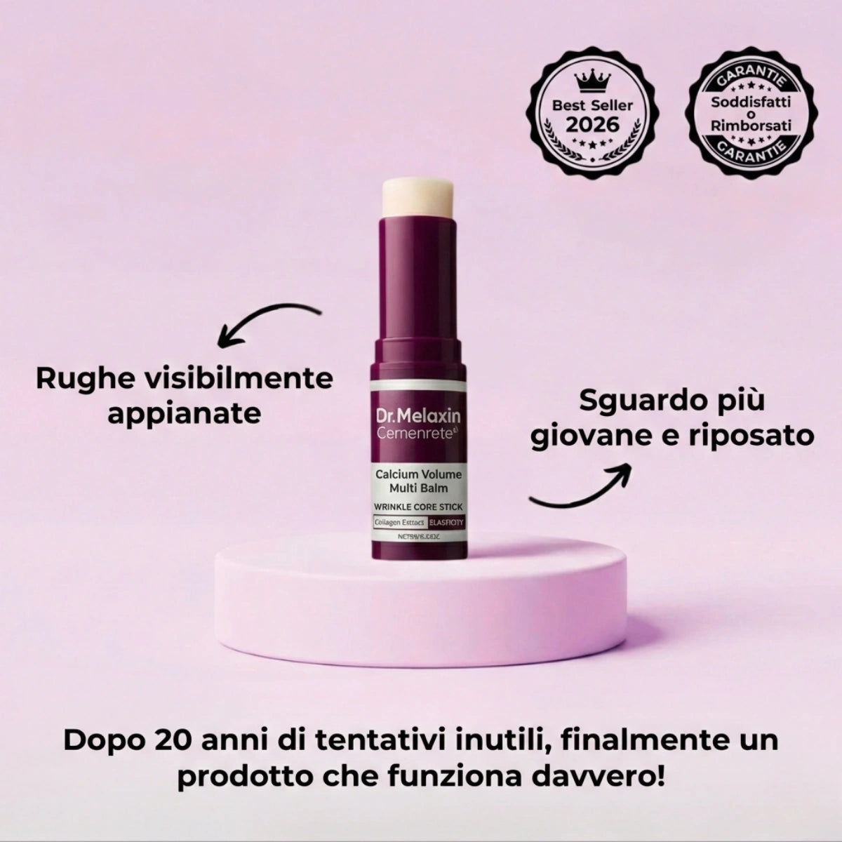 Idro-Tensore – Riempie le rughe, Lifta i tratti & Illumina l'incarnato