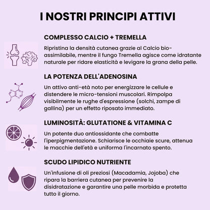 Idro-Tensore – Riempie le rughe, Lifta i tratti & Illumina l'incarnato