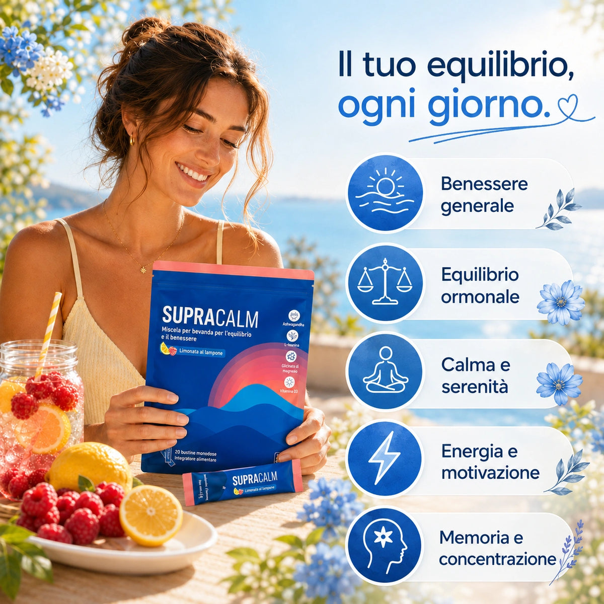 SupraCalm - Abbassa il Cortisolo, Sgonfia il Ventre & Ritrovi il Sonno