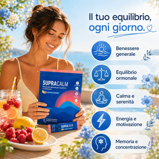 SupraCalm - Abbassa il Cortisolo, Sgonfia il Ventre & Ritrovi il Sonno
