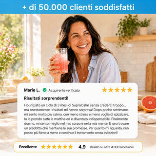 SupraCalm - Abbassa il Cortisolo, Sgonfia il Ventre & Ritrovi il Sonno