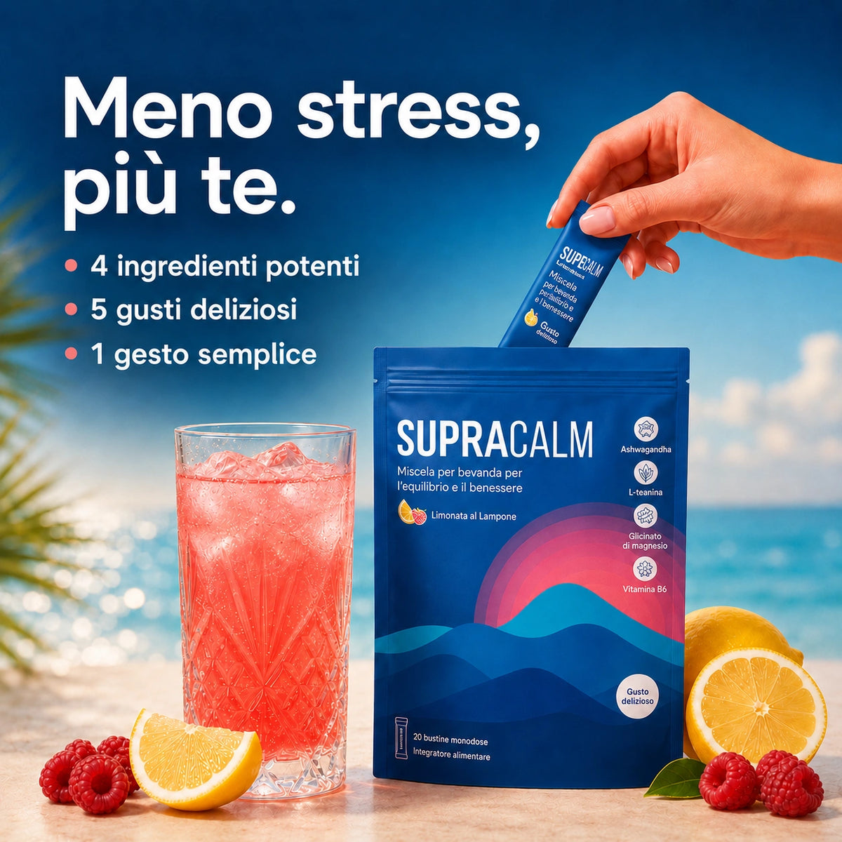 SupraCalm - Abbassa il Cortisolo, Sgonfia il Ventre & Ritrovi il Sonno